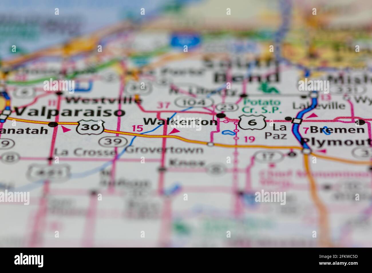 Map of walkerton hires stock photography and images Alamy