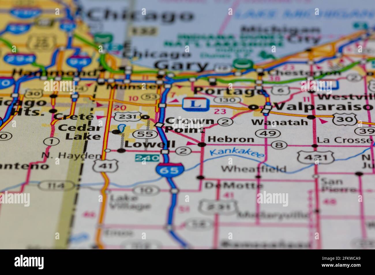 Crown Point Indiana Map Crown Point Indiana Usa Shown On A Geography Map Or Road Map Stock Photo -  Alamy
