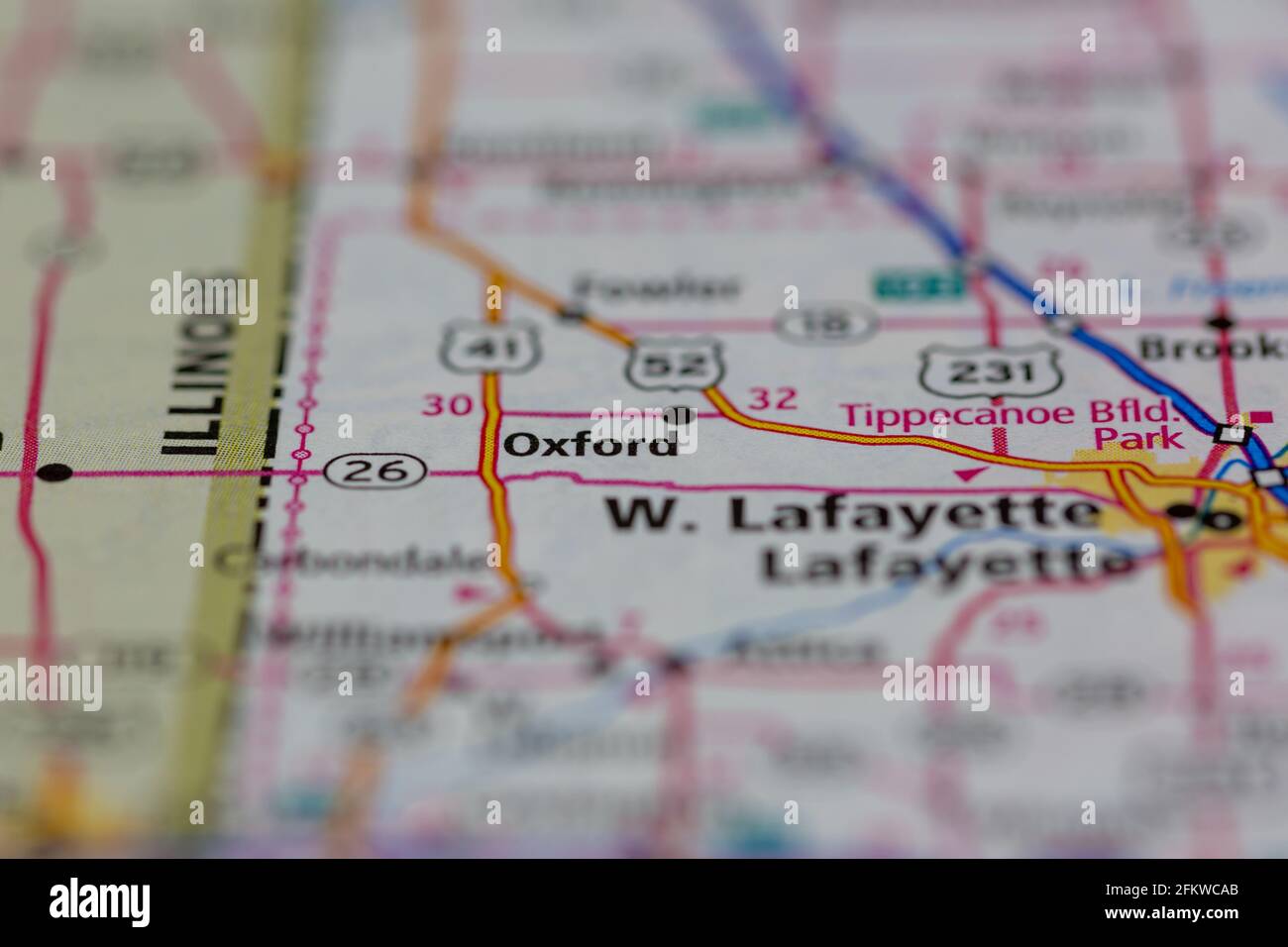 Oxford indiana map hires stock photography and images Alamy