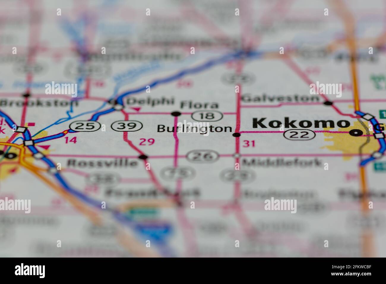 Burlington indiana map hires stock photography and images Alamy