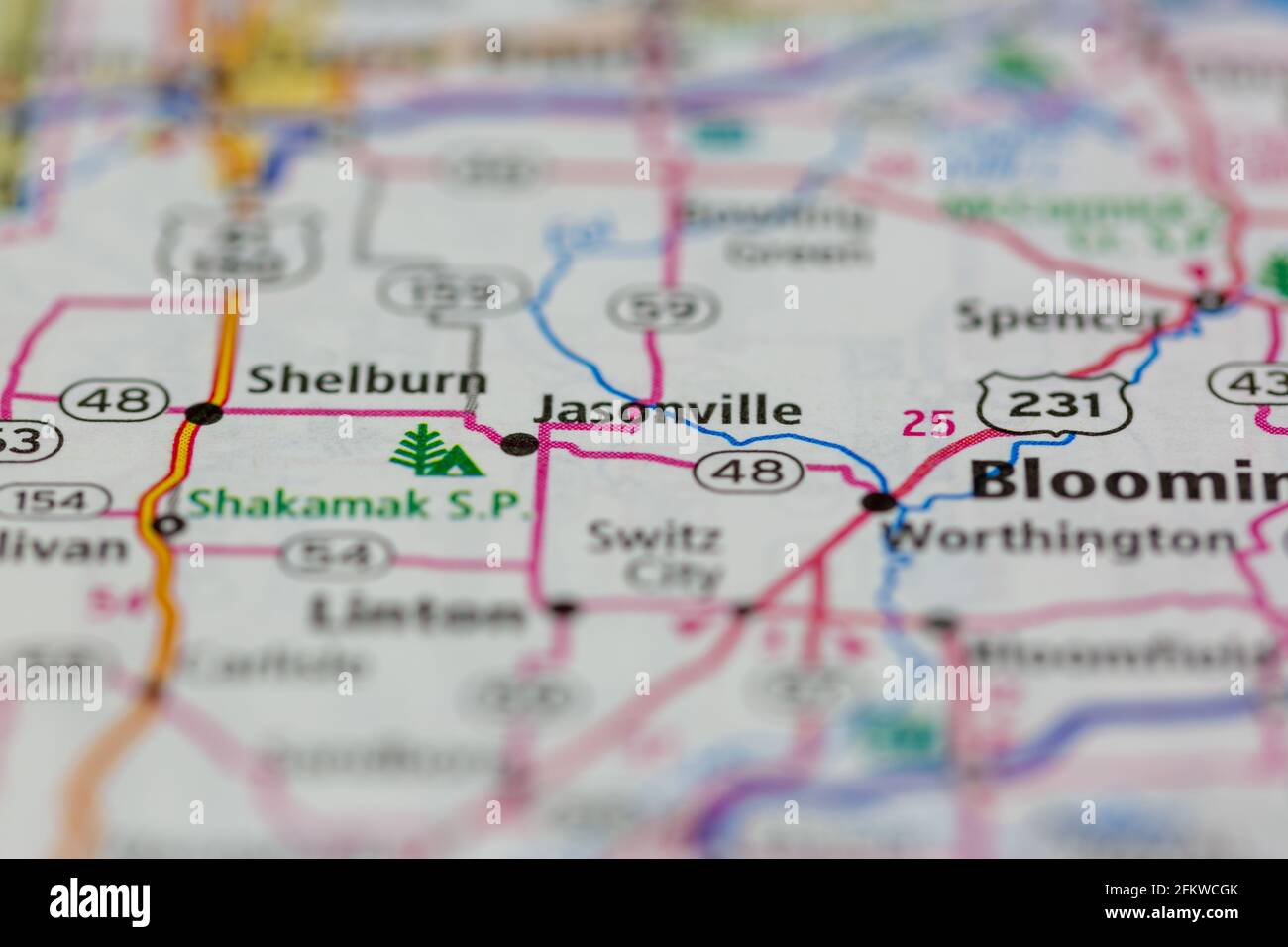 Jasonville map hires stock photography and images Alamy