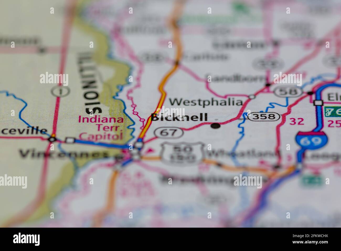 Bicknell indiana map hires stock photography and images Alamy