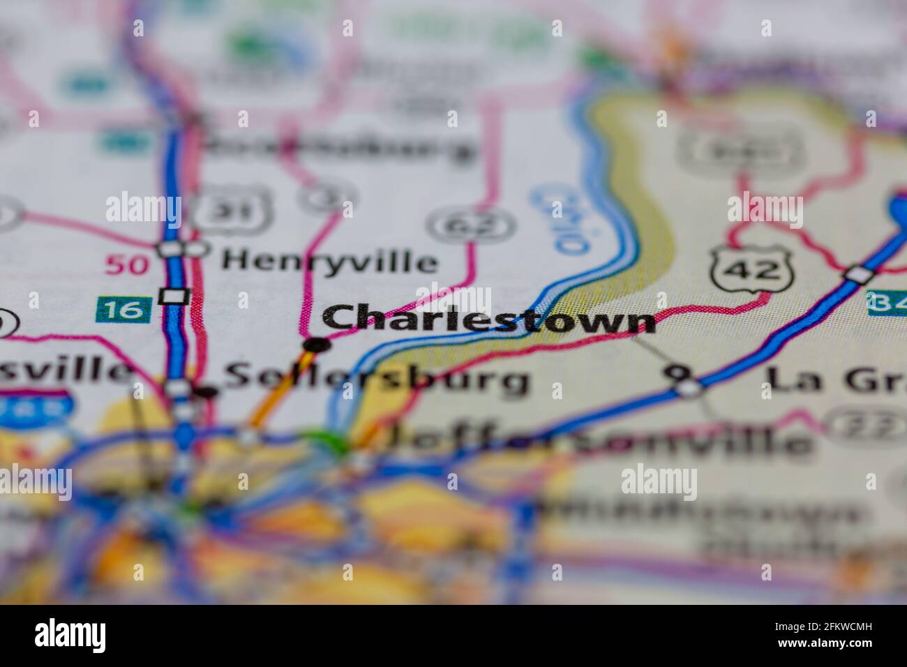 Charlestown indiana map hires stock photography and images Alamy