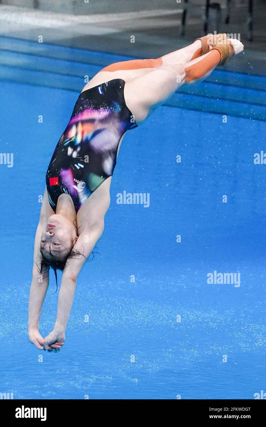 Tokyo 4th May 21 Chang Yani Of China Competes During The Women S 3m Springboard Final At The Fina Diving World Cup 21 In Tokyo Japan On May 4 21 Credit Christopher Jue Xinhua Alamy
