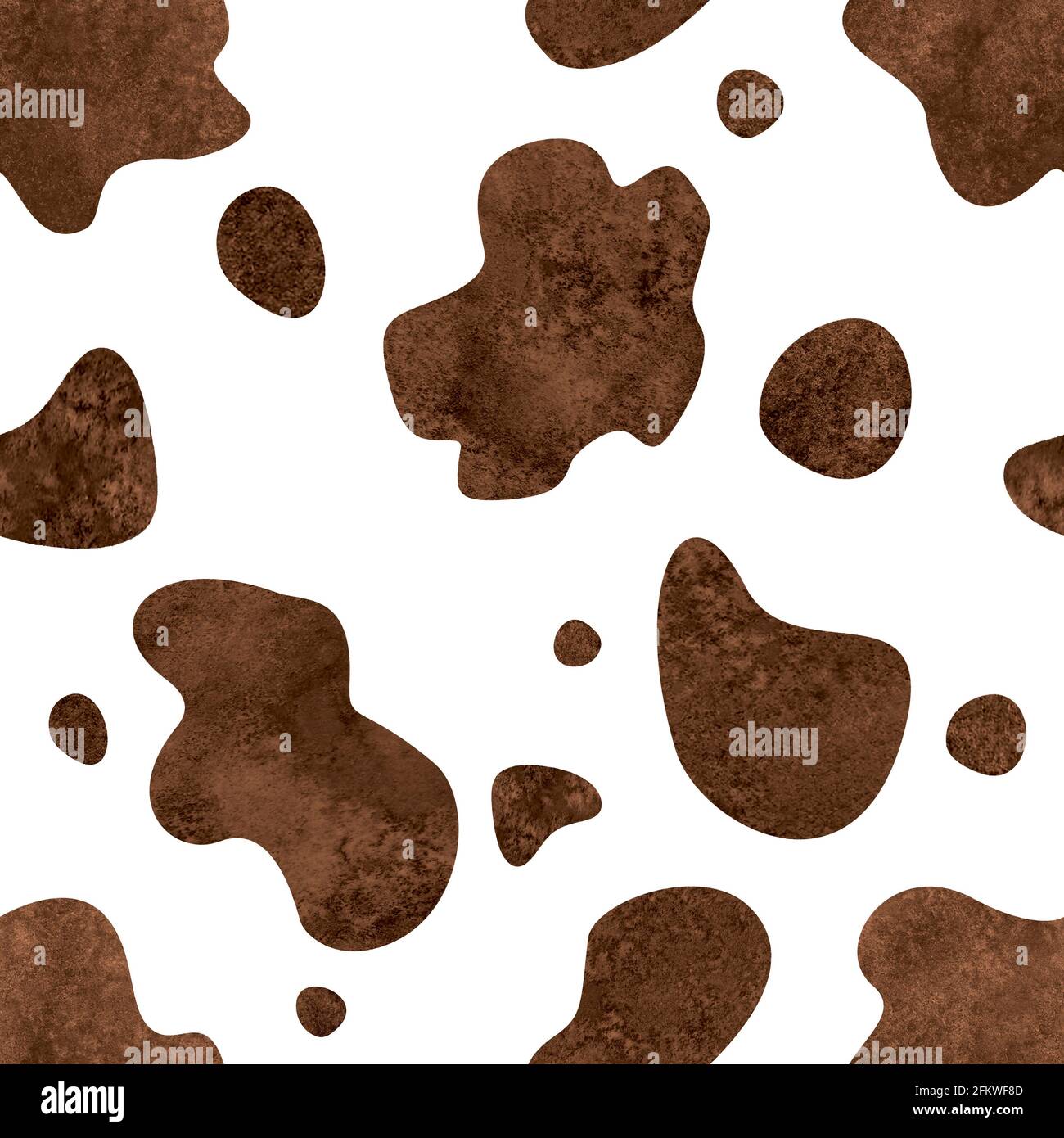 Cow brown and white seamless pattern. Ideal for printing on wallpaper,  fabric, packaging. To use the web page background, surface textures.  Abstract vector spots. 10639625 Vector Art at Vecteezy