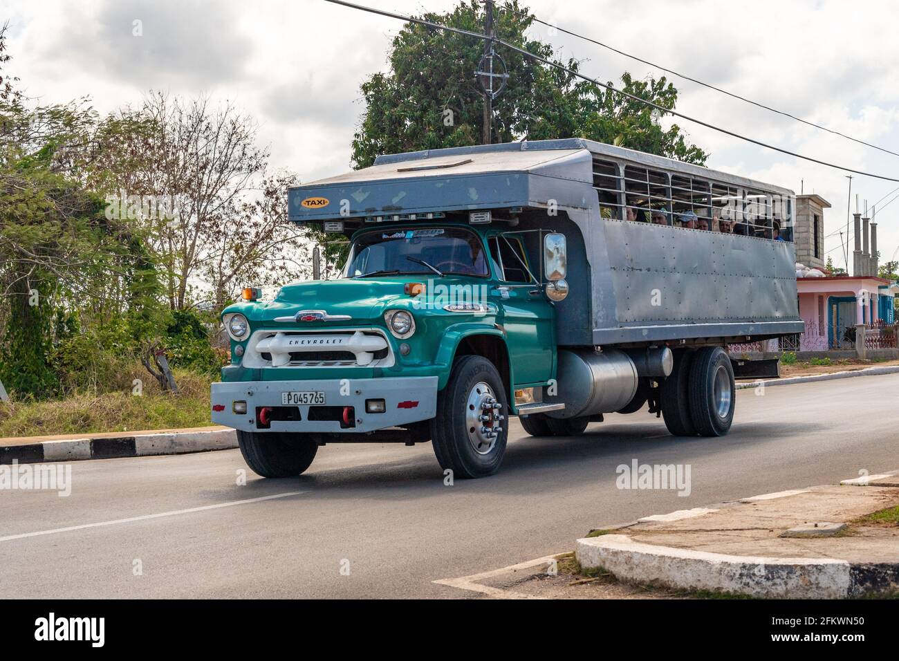 Old Cuban passenger transportation truck, Cuba Stock Photo Alamy