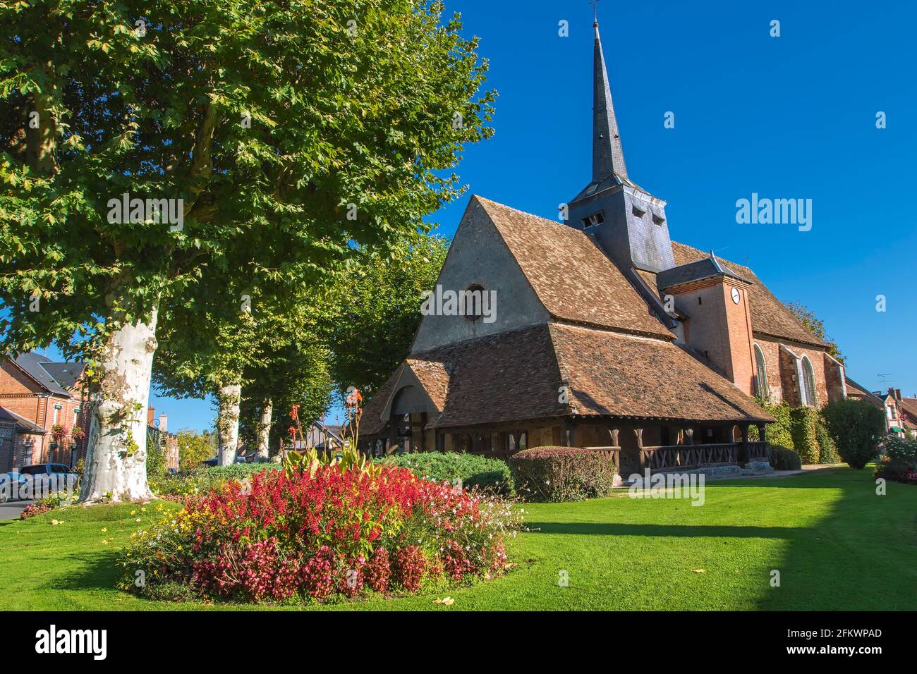 The vilage of  Souvigny in Sologne Stock Photo