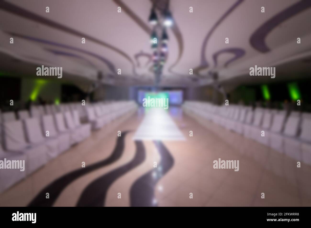 Empty Fashion Show Stage With Runway. Stock Photo, Picture and Royalty Free  Image. Image 8238837.