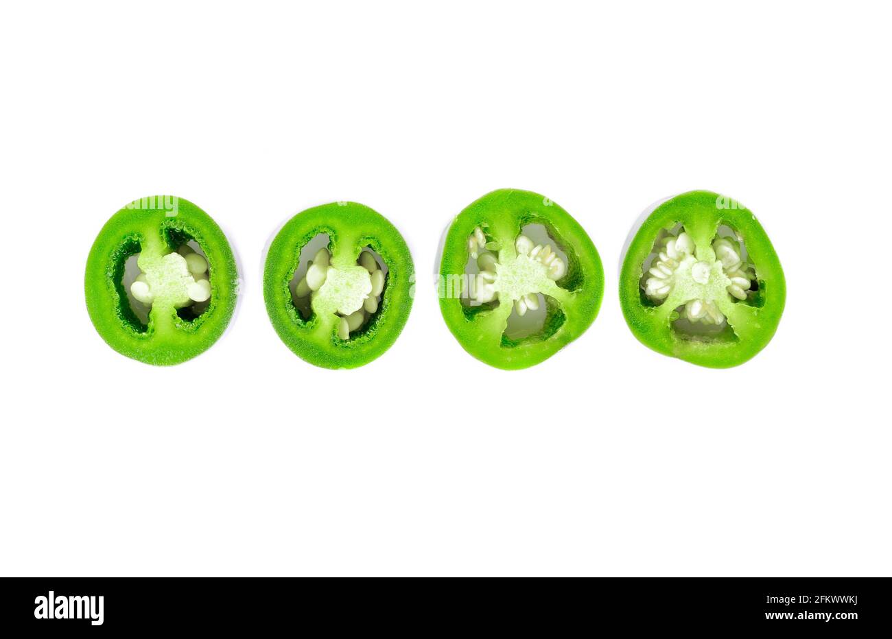 chili slice on white background Stock Photo Alamy