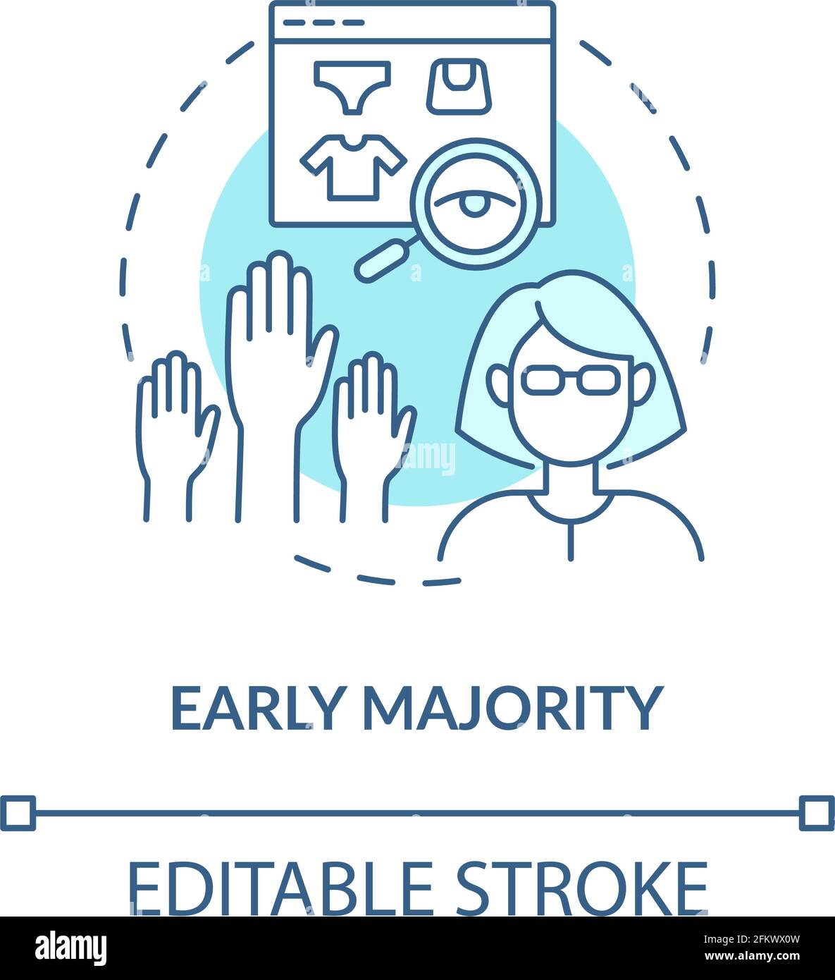 Early majority concept icon Stock Vector Image & Art - Alamy