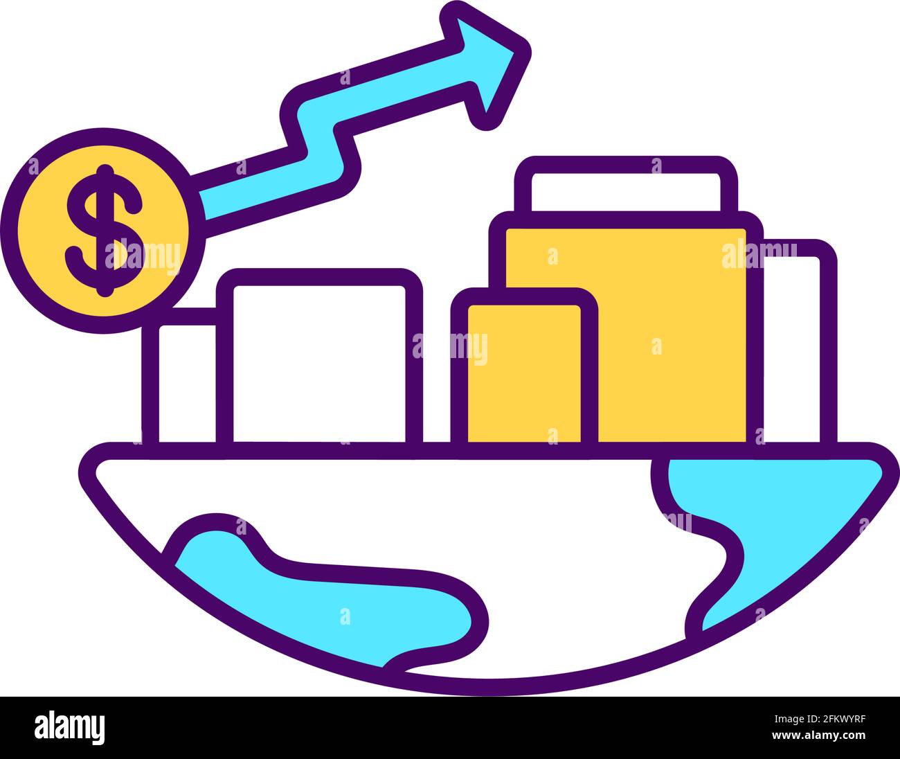 Economic development RGB color icon Stock Vector Image & Art - Alamy
