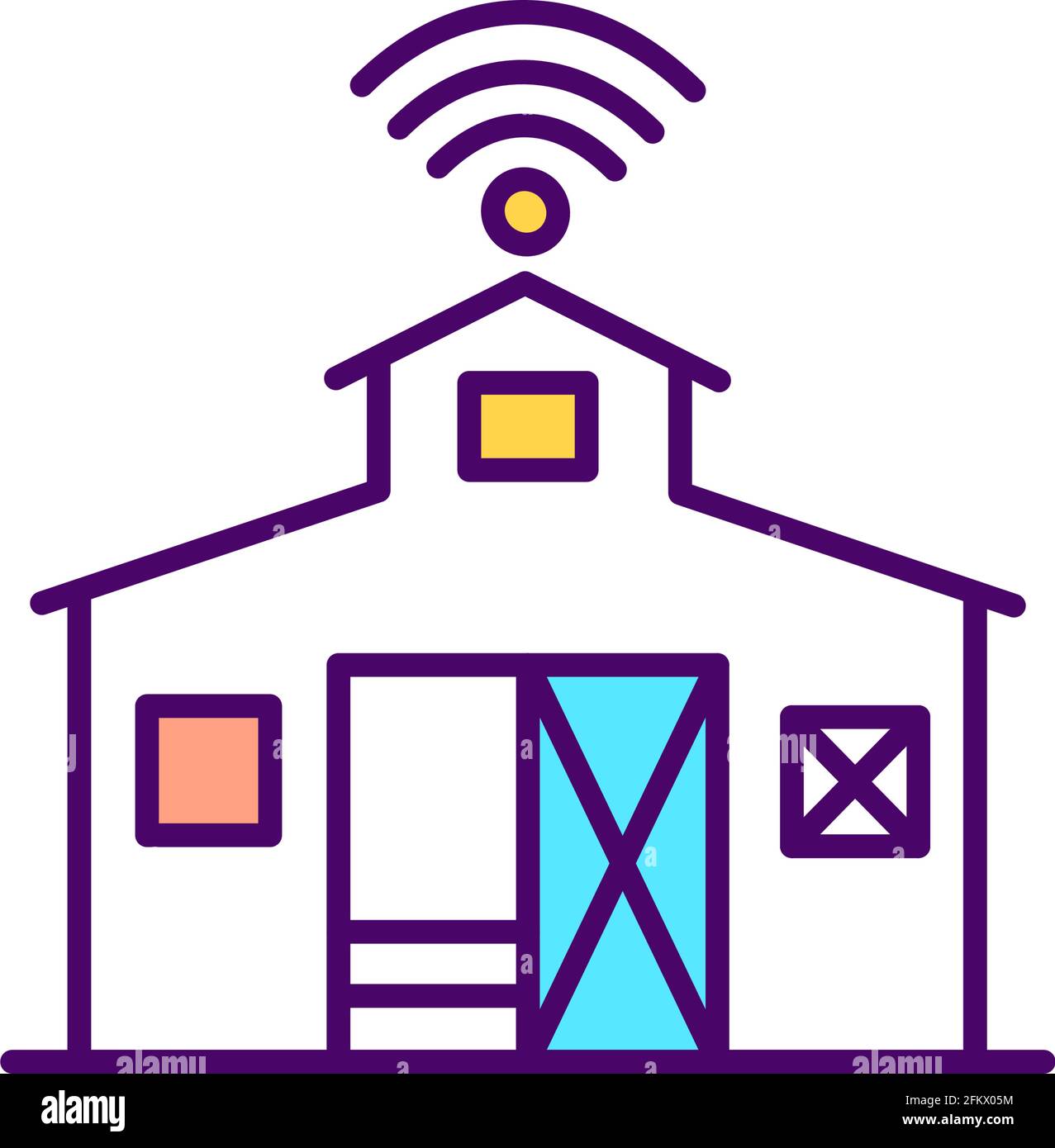 Digital farming RGB color icon Stock Vector Image & Art - Alamy