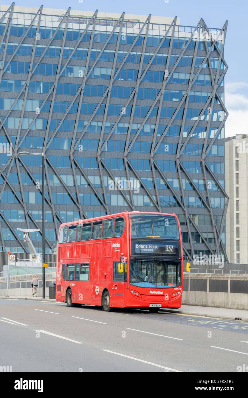 July 2020. London. London bus, Paddington Central London England Stock Photo