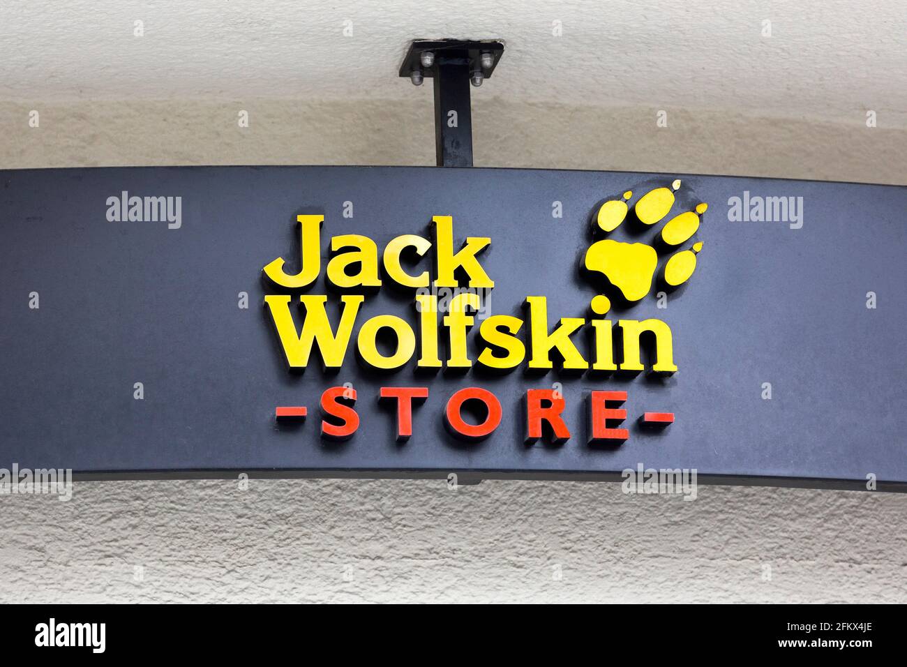 Jack Wolfskin Store Stock Photo