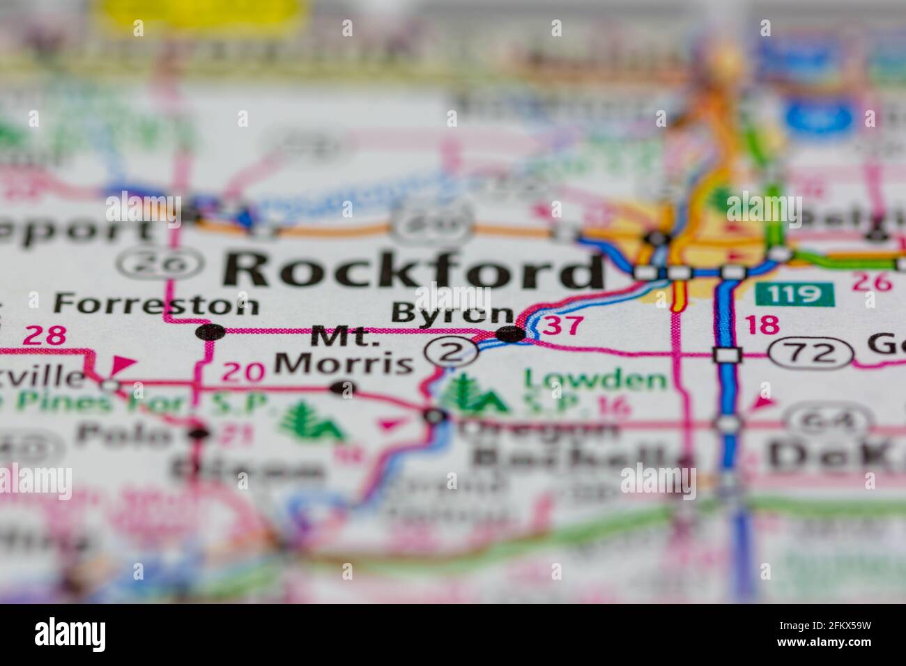 Byron illinois map hires stock photography and images Alamy
