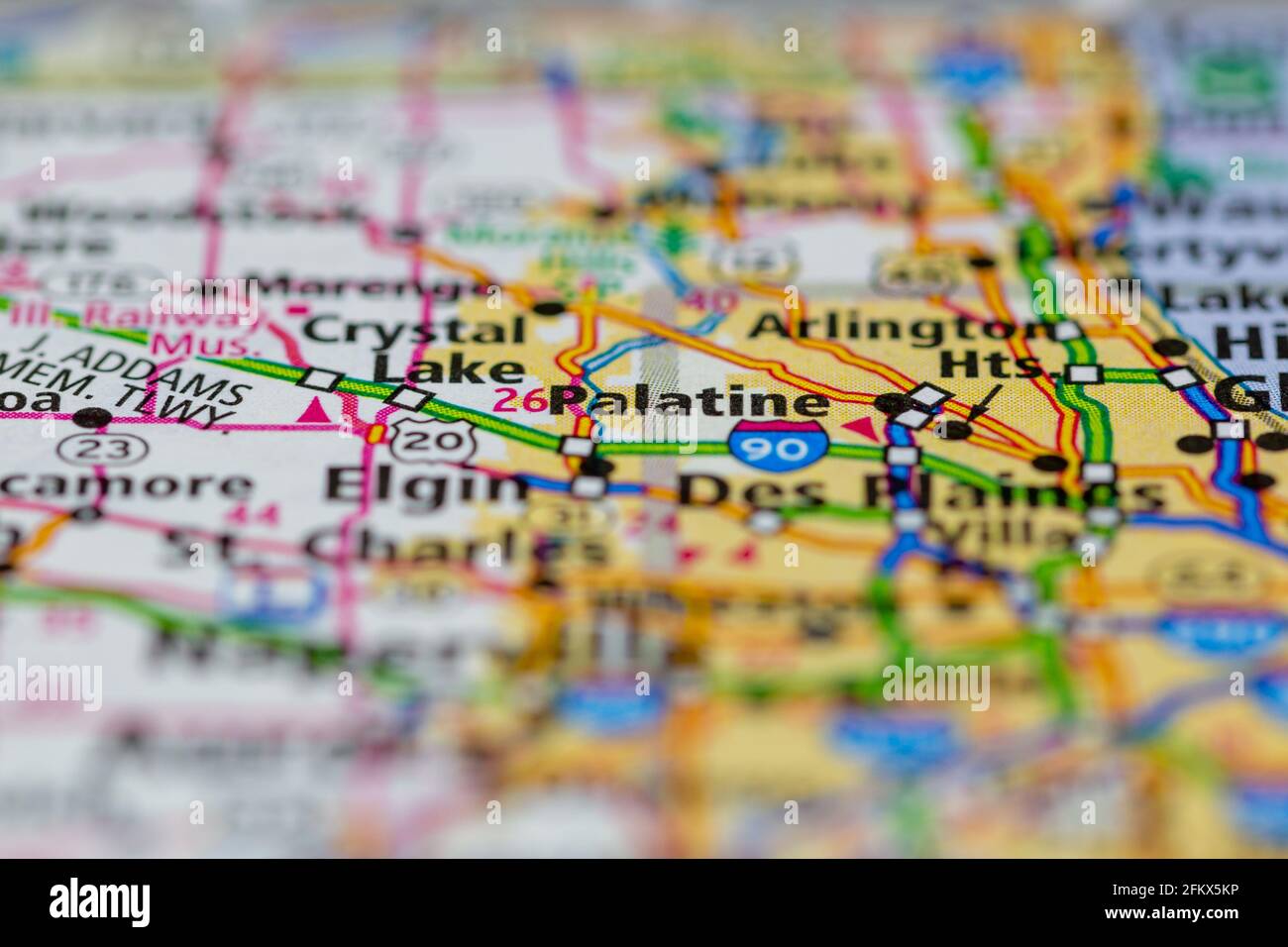 Palatine illinois map hires stock photography and images Alamy
