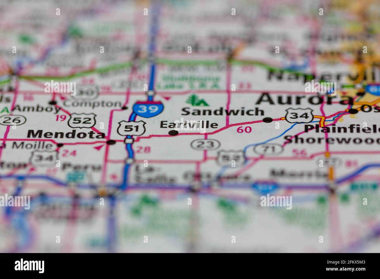 Earlville illinois map hires stock photography and images Alamy