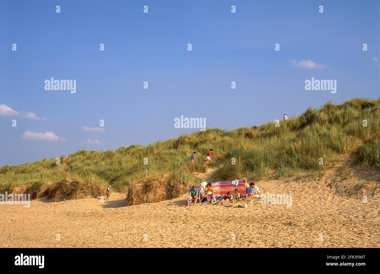 Holkham Beach and sand dunes, Holkham, Norfolk, England, United Kingdom Stock Photo