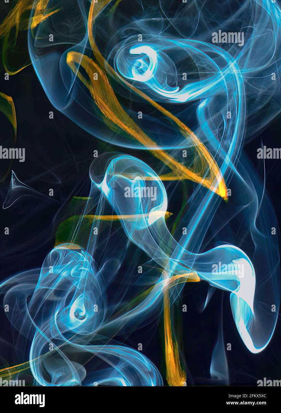 Abstract colorful smoke against a black background Stock Photo - Alamy