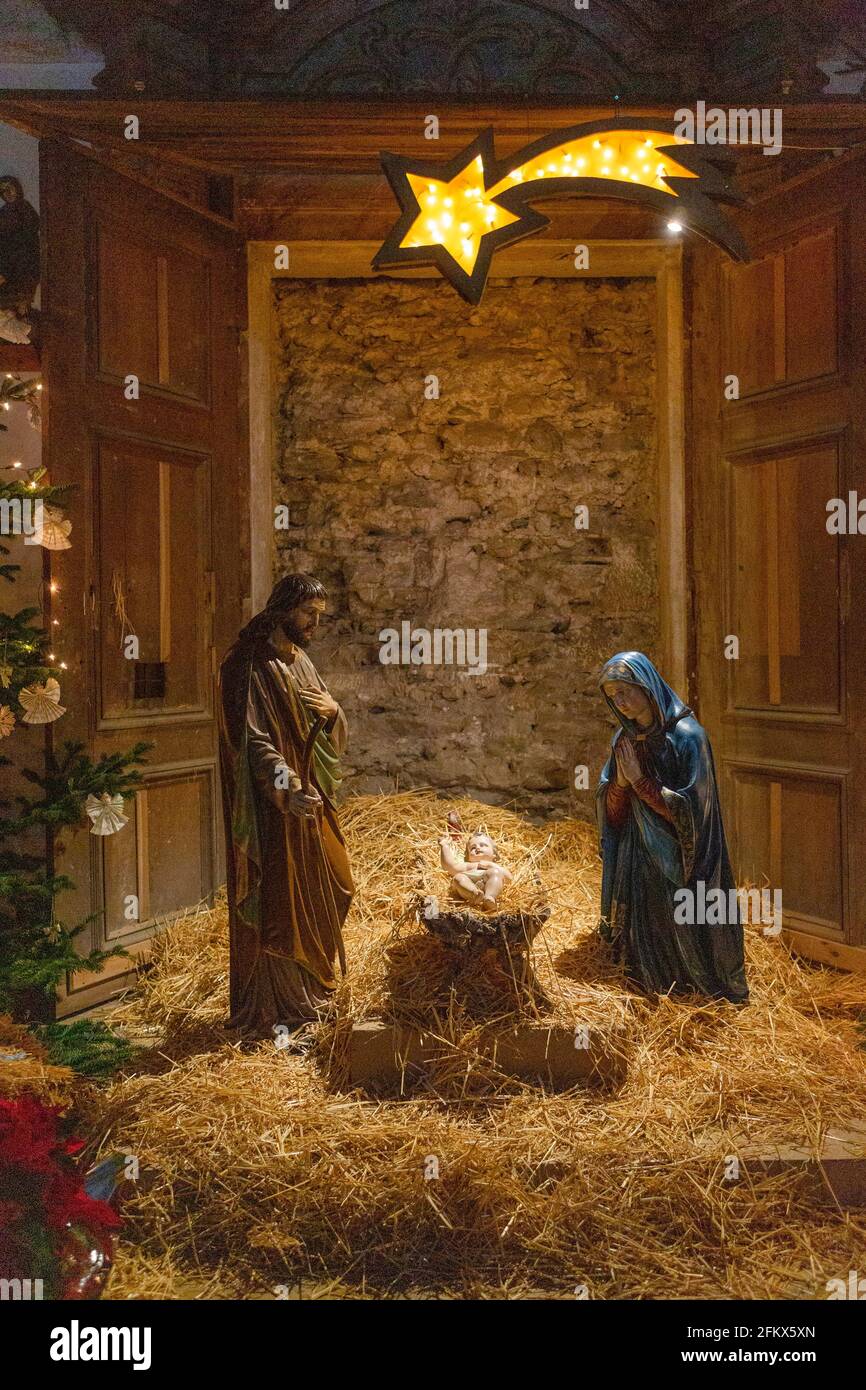 Christmas Crib, Eggenburg Lower Austria, Austria Stock Photo