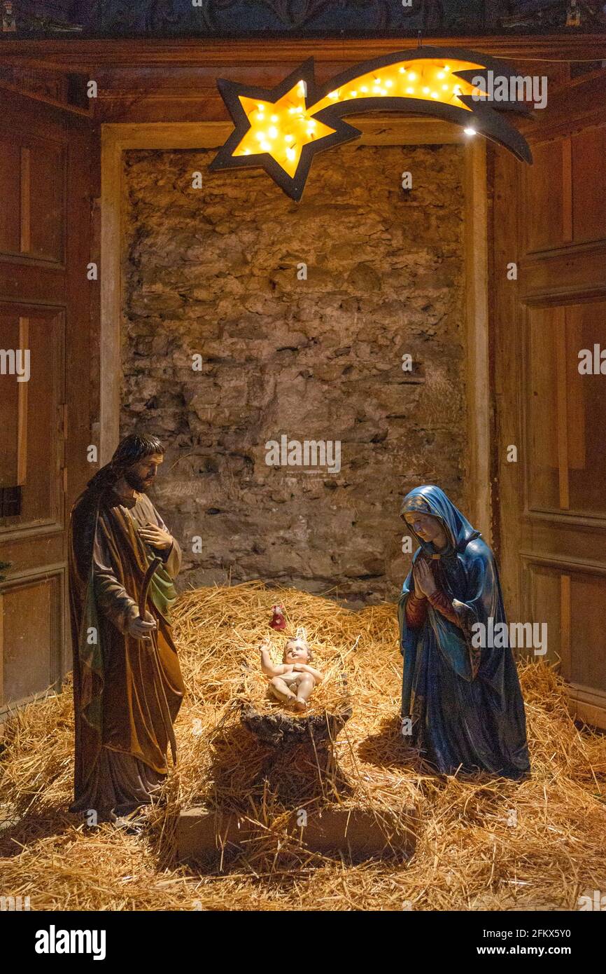 Christmas Crib, Eggenburg Lower Austria, Austria Stock Photo