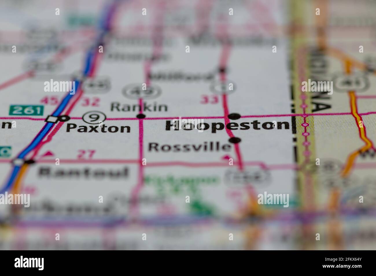Map of hoopeston illinois hires stock photography and images Alamy