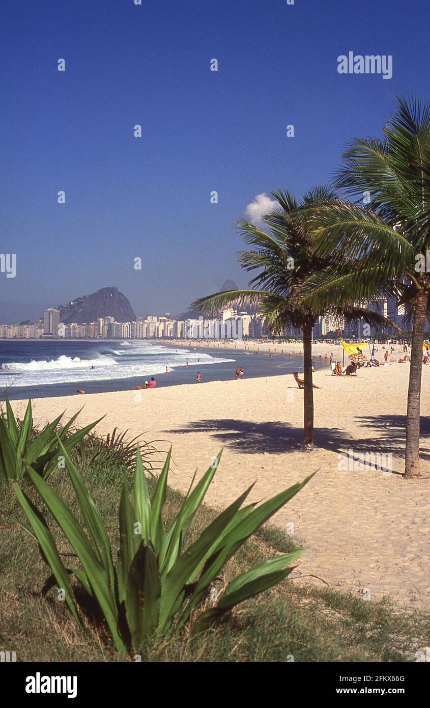 Copacabana Beach, Rio de Janeiro, Brazil Stock Photo