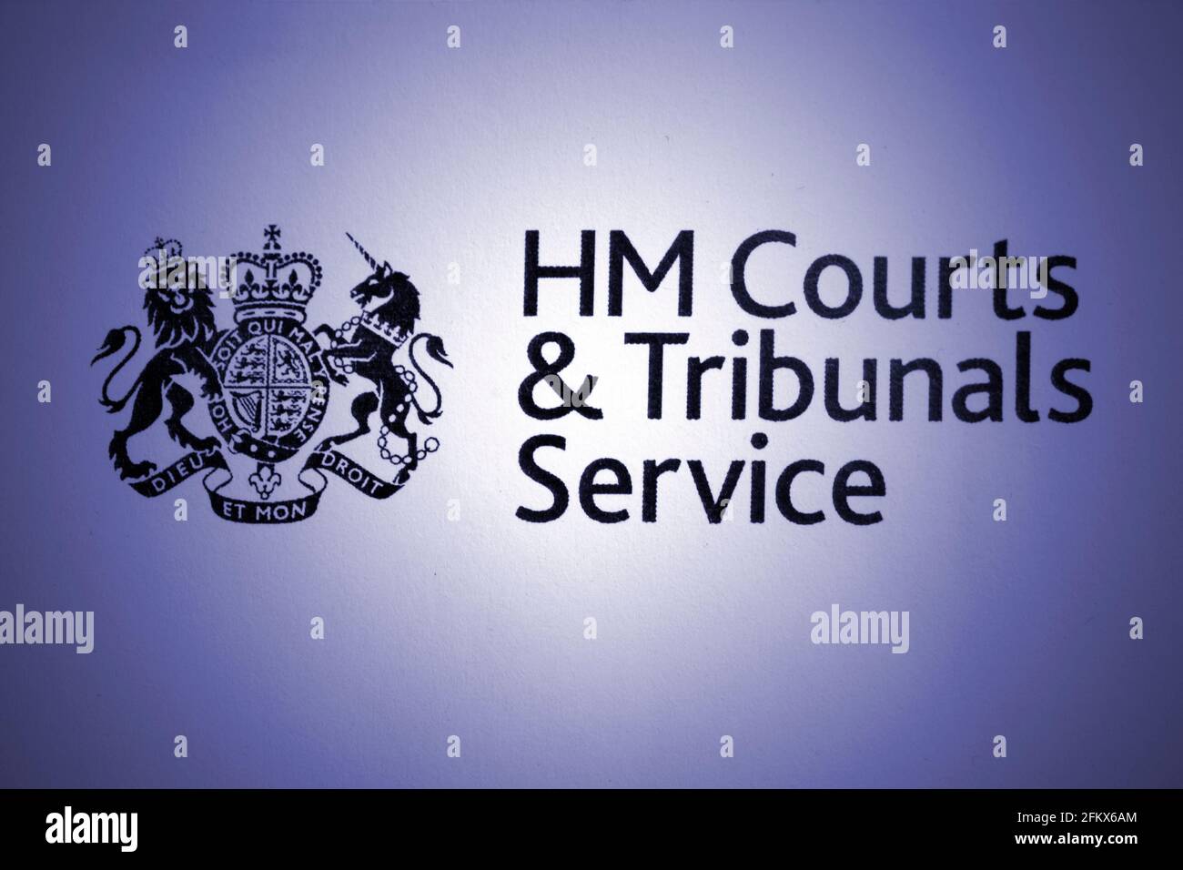 HM Courts & Tribunals Service logo Stock Photo