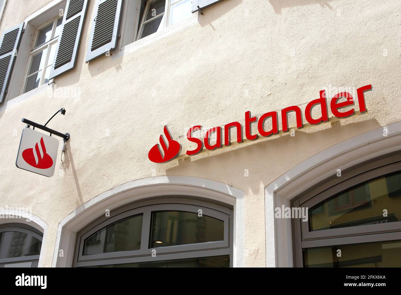 Santander Bank, Switzerland Stock Photo