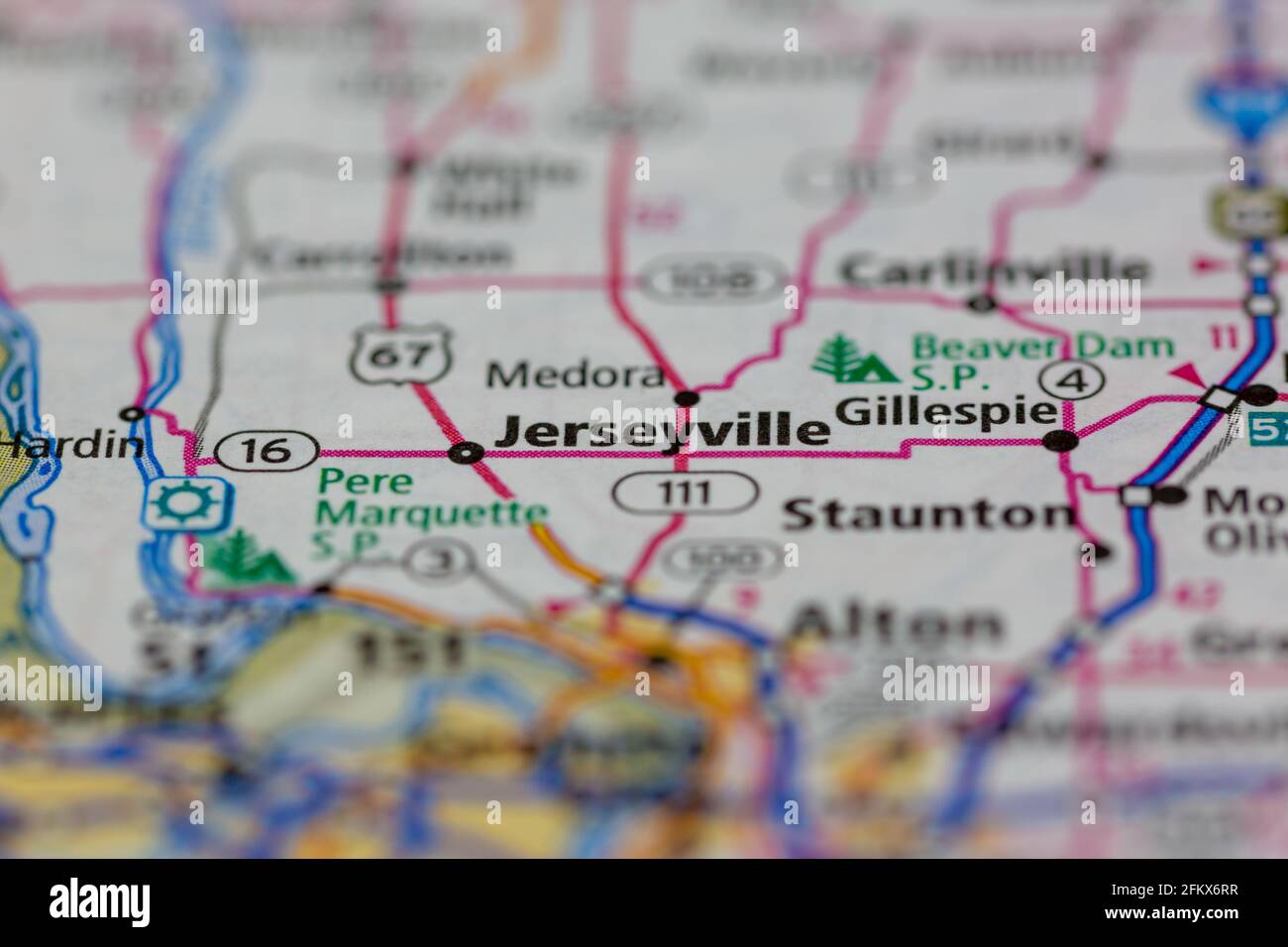 Jerseyville map hires stock photography and images Alamy