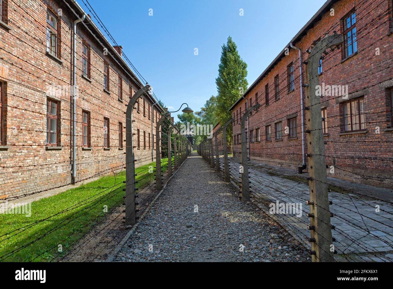 Barracks, Concentration Camp Memorial Auschwitz I, Poland Stock Photo Alamy