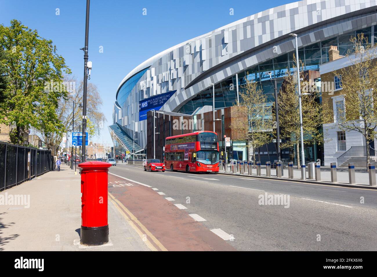 New White Hart Lane Stadium, High Street, Tottenham, London Borough of Haringey, Greater London, England, United Kingdom Stock Photo