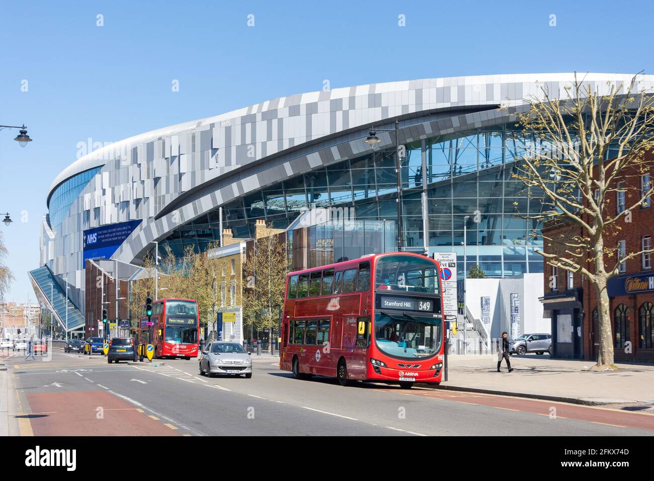 New White Hart Lane Stadium, High Street, Tottenham, London Borough of Haringey, Greater London, England, United Kingdom Stock Photo