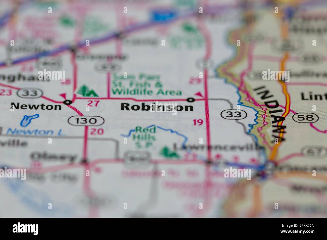 Robinson illinois map hires stock photography and images Alamy
