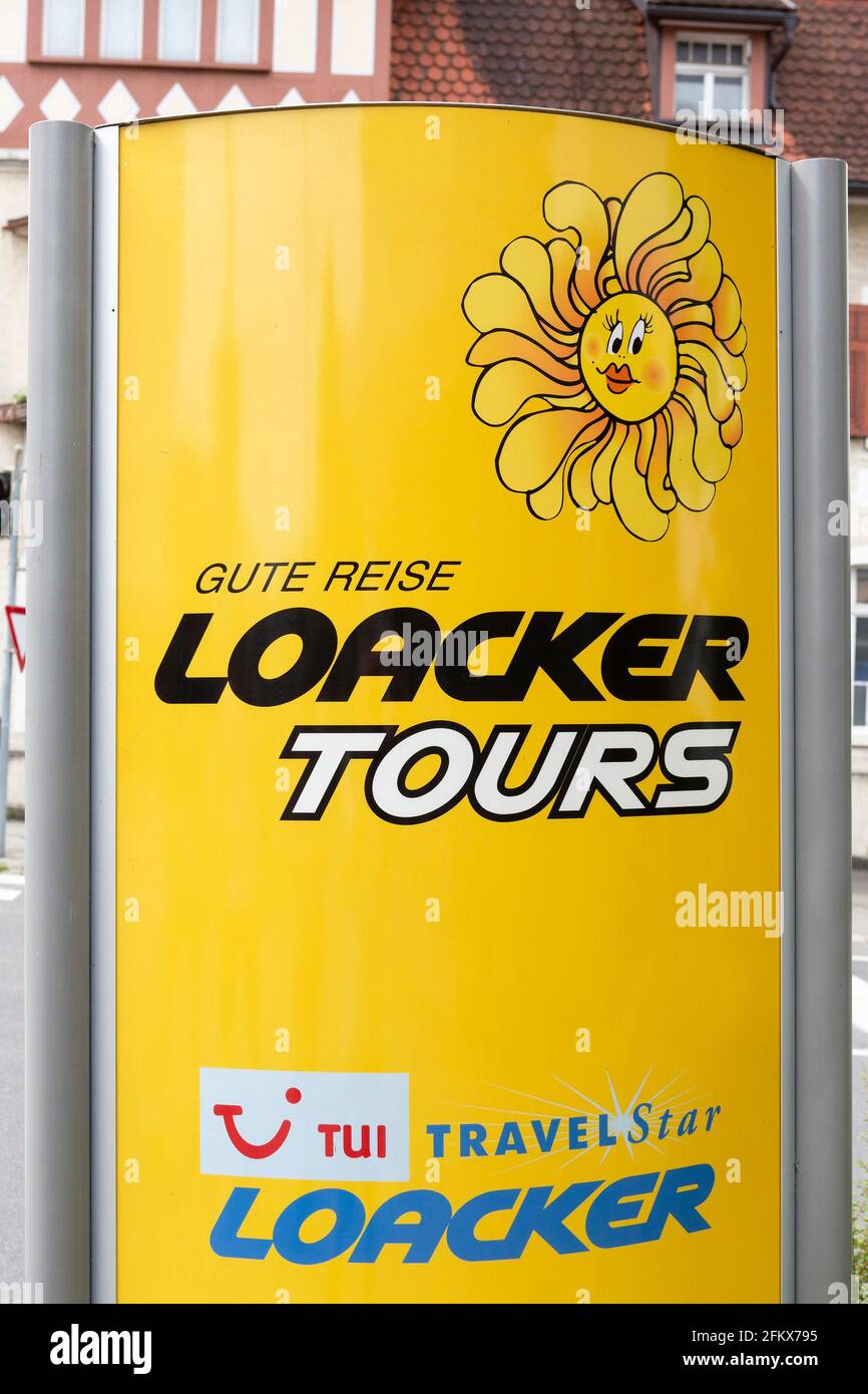 Travel Agency, Loacker Tours Stock Photo