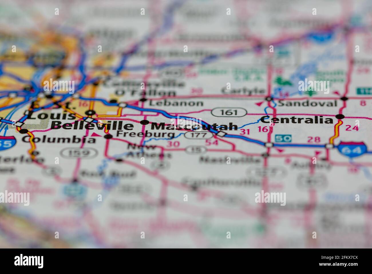 Mascoutah map hires stock photography and images Alamy