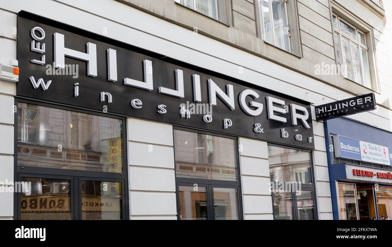 Leo Hillinger, Wineshop And Bar In Der Wollzeile In Vienna, Austria Stock Photo