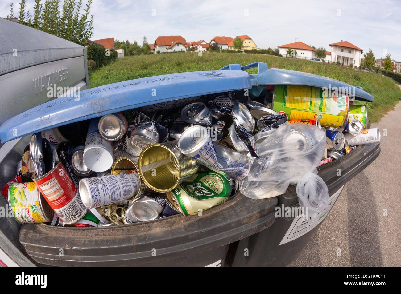 Metal Collection, Collection Container Stock Photo