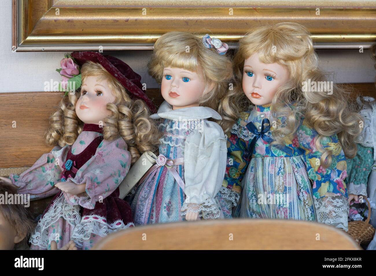Old Children&#39;s Dolls Stock Photo