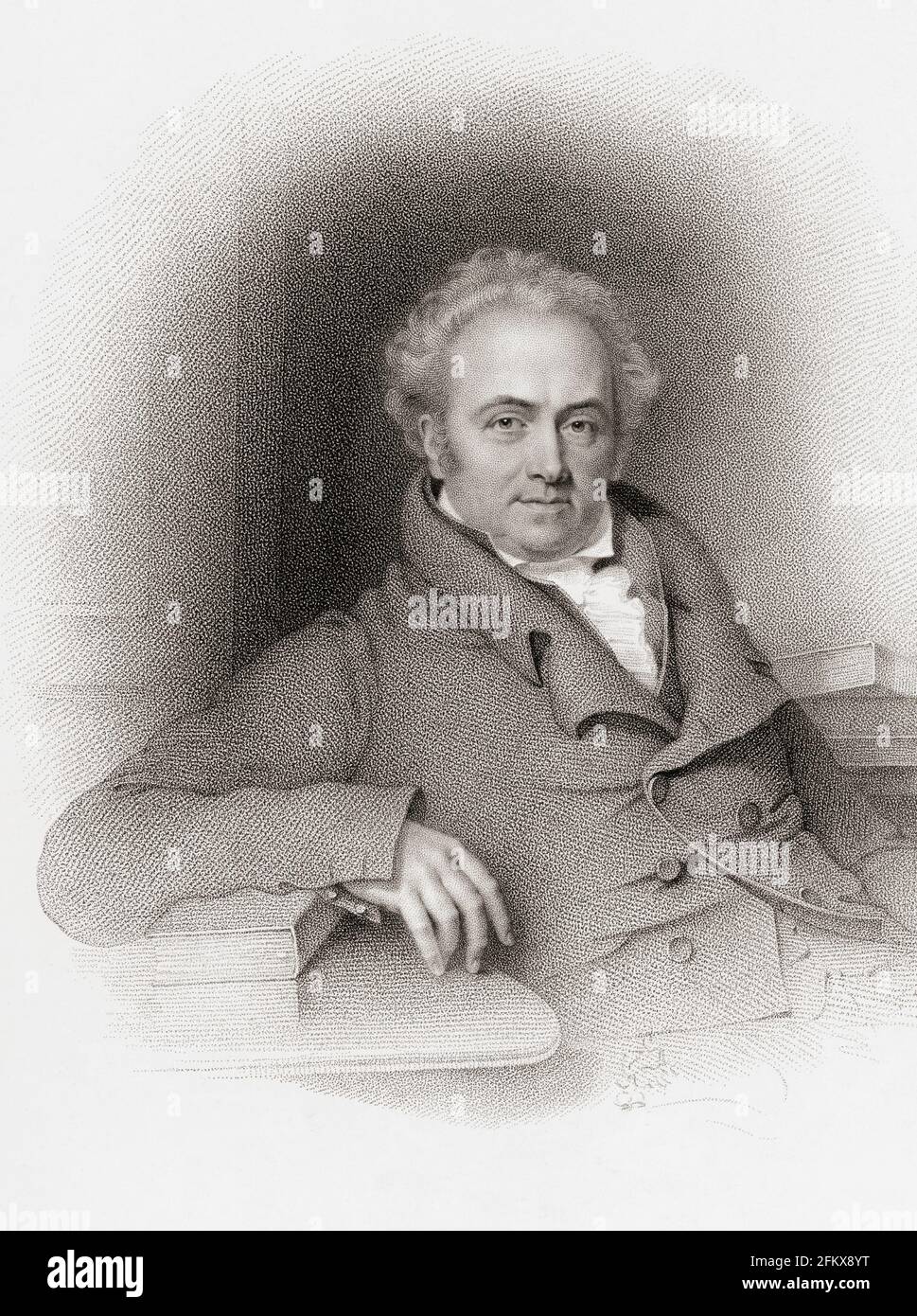 Sir Astley Paston Cooper, 1st Baronet, 1768 -1841.  English surgeon and anatomist.  From a work by John Samuel Agar after Abraham Wivell. Stock Photo
