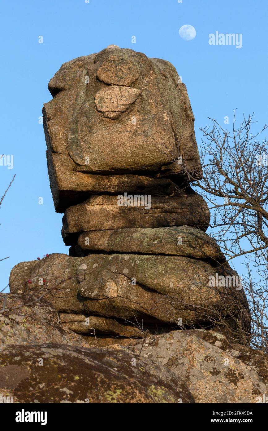 Natural Monument Kogelsteine Near Eggenburg Lower Austria, Austria Stock Photo