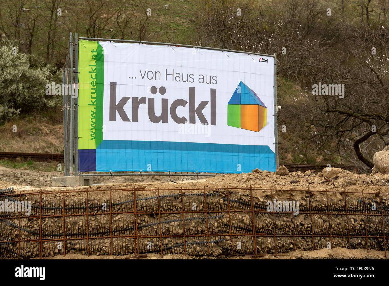 Krückl Haus, Construction Company In Perg Upper Austria, Austria Stock Photo