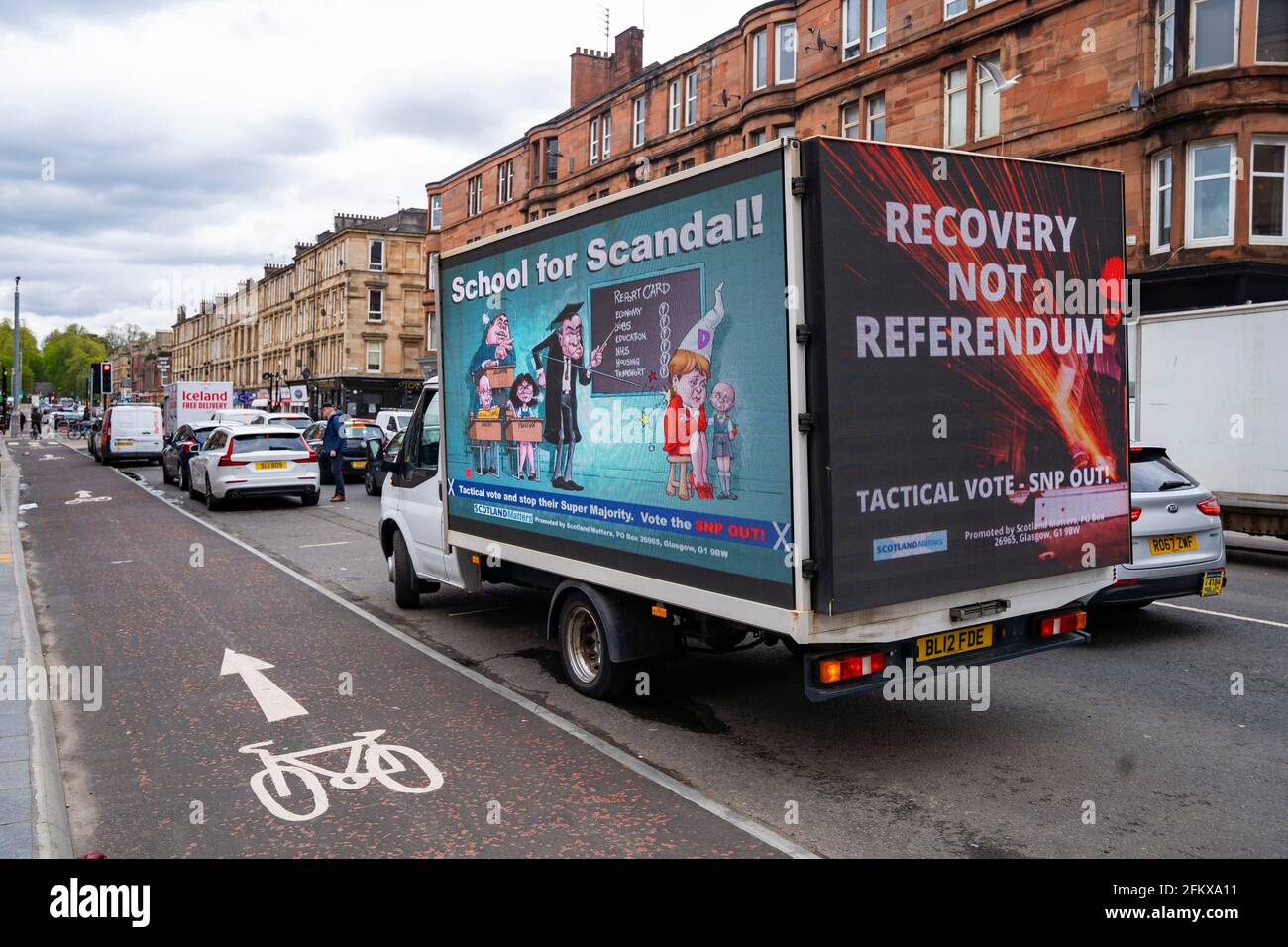 Glasgow billboard scotland matters hires stock photography and images