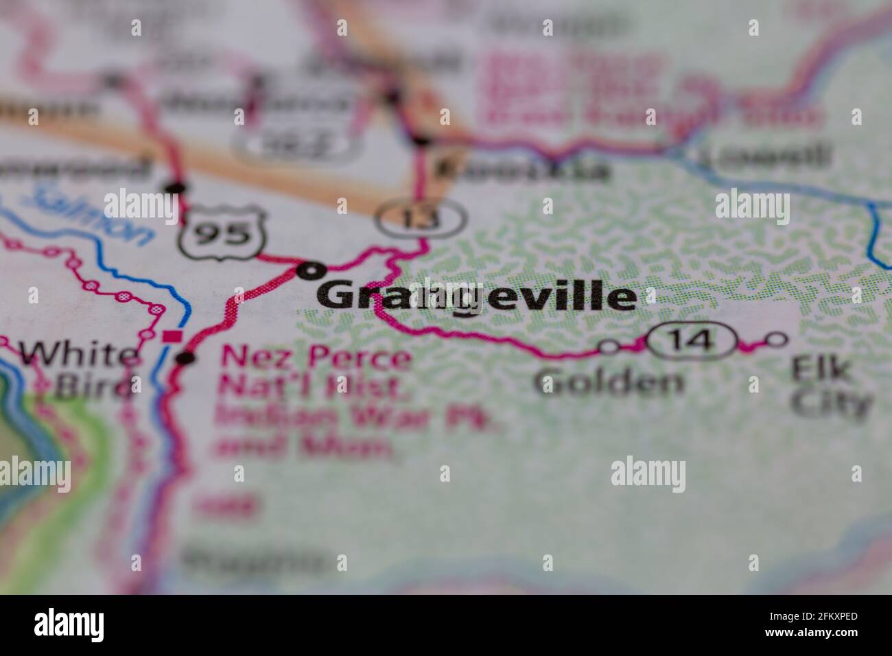 Map of grangeville idaho hires stock photography and images Alamy