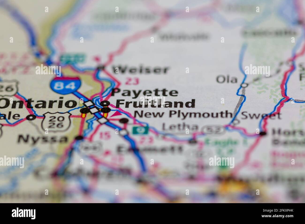 Fruitland idaho map hires stock photography and images Alamy