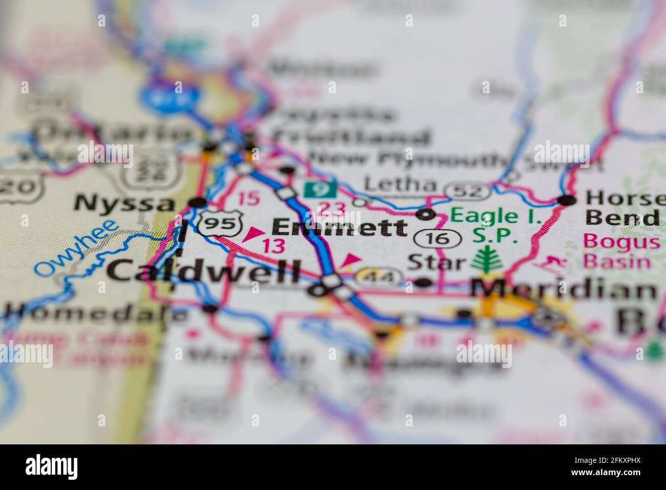 Emmett Idaho Map Of Area