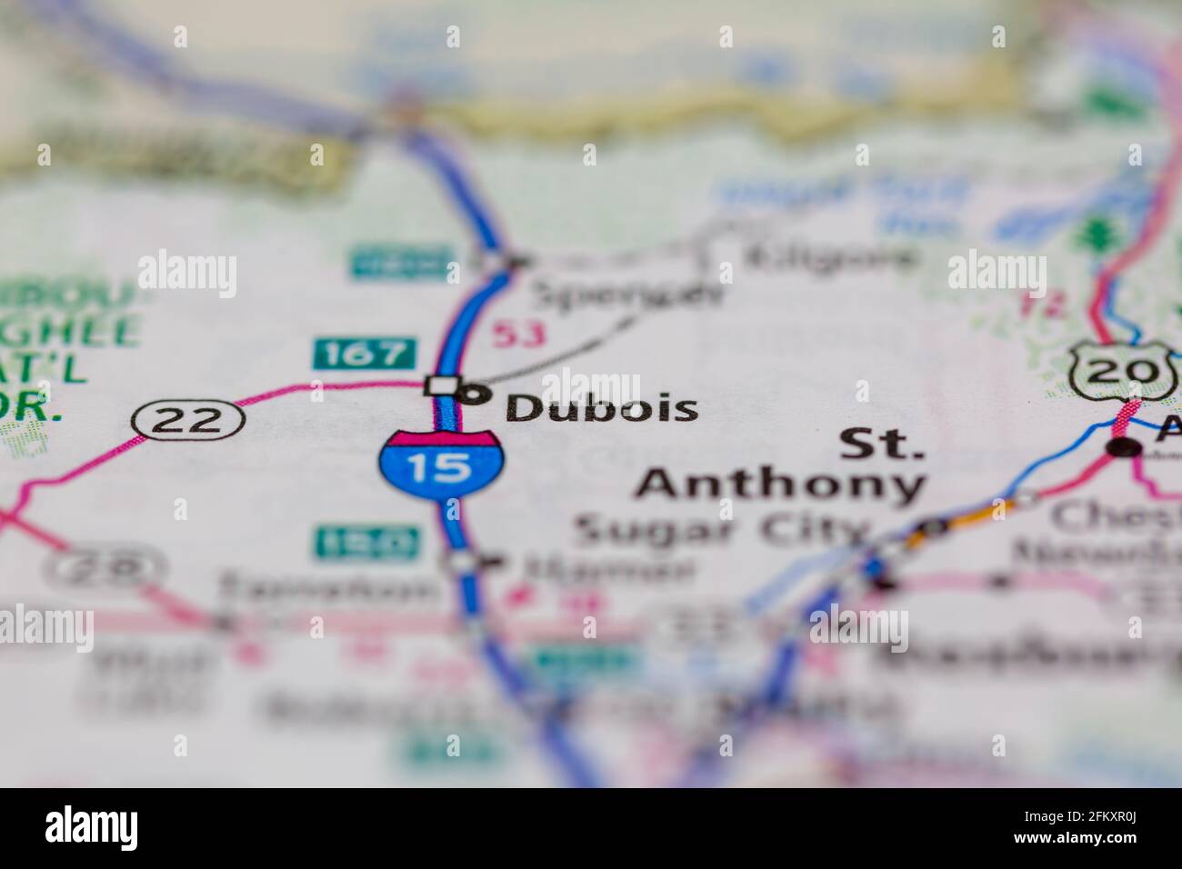Dubois idaho map hires stock photography and images Alamy