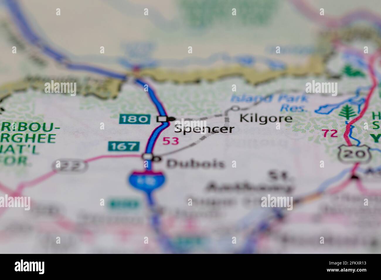 Spencer idaho map hires stock photography and images Alamy