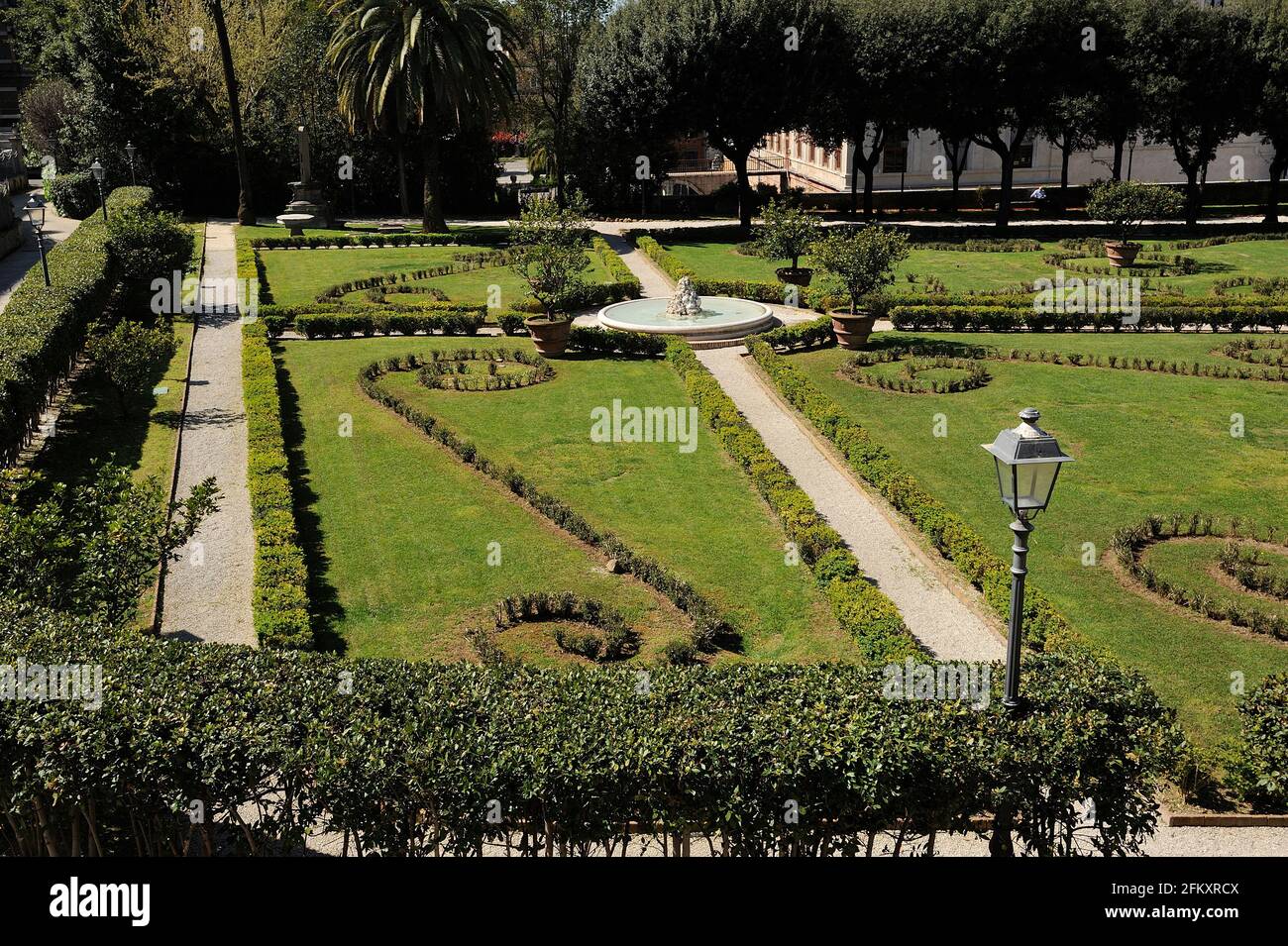 Italy, Rome, Palazzo Barberini, gardens Stock Photo