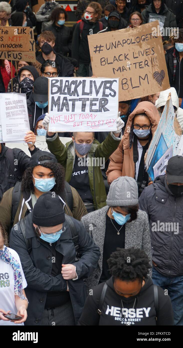 Black Lives Matter - BLM Protest in Coventry UK, 7th June 2020 Stock Photo